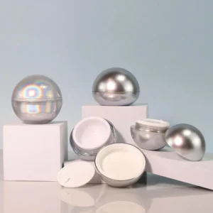 ball shape acrylic cosmetic containers