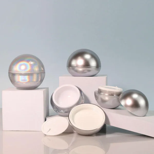 ball shape acrylic cosmetic containers