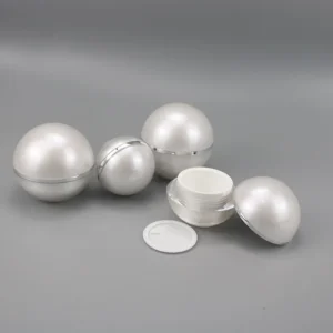 ball shape acrylic jars for cosmetics