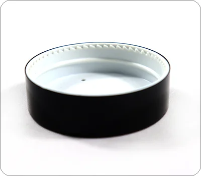 black screw on lid