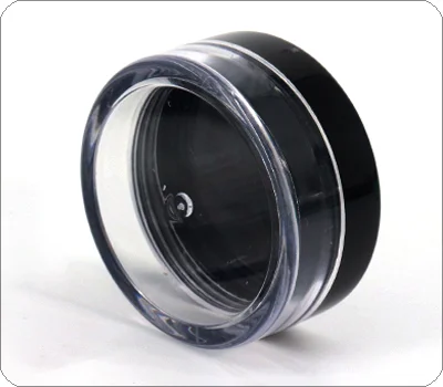 clear PS plastic powder container
