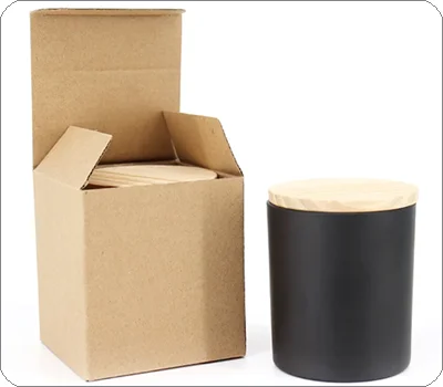 custom kraft gift box for candle jar