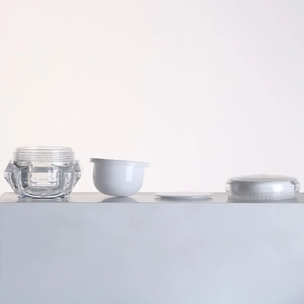 diamond shape acrylic jars with lids wholesale