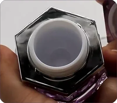 double walled acrylic jar with PP inner bowl