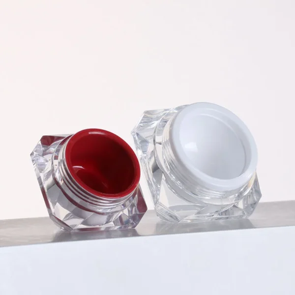 double wall acrylic mini cosmetic jars