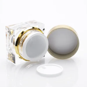 double-wall cosmetic jars with caps