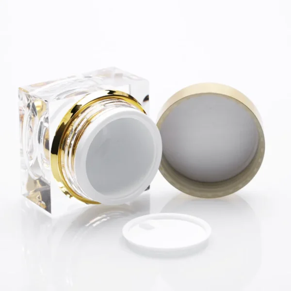 double-wall cosmetic jars with caps