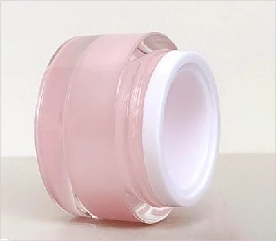 round double walled acrylic jar