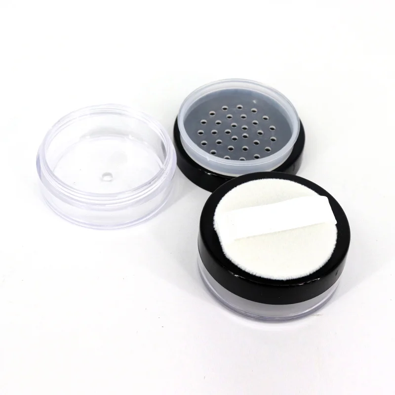empty makeup face powder container