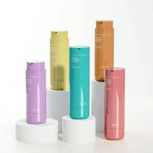 glossy twist up airless pump bottles