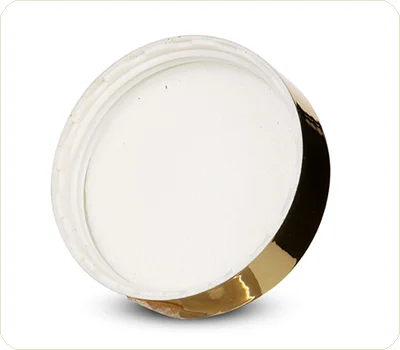 golden ABS screw on cap
