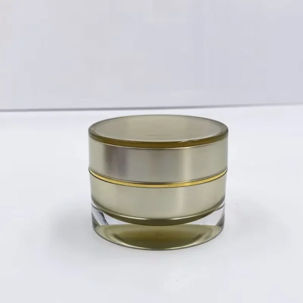 golden acrylic cosmetic jars wholesale