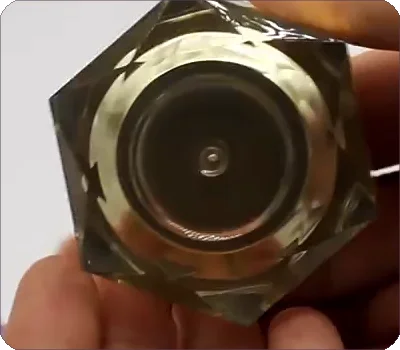 hexagon shaped acrylic cosmetic jar
