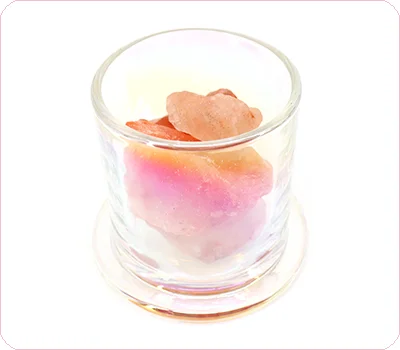 iridescent coating glass candle jar