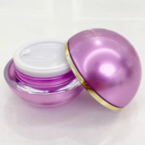 light purple acrylic cosmetic container