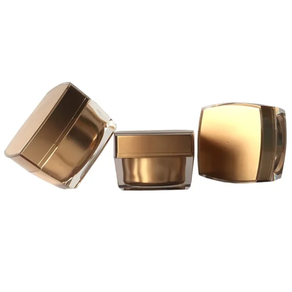 luxury square acrylic cosmetic jar