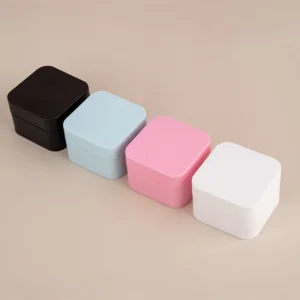 luxury square PP plastic cosmetic containers