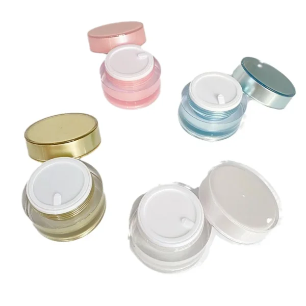 refillable acrylic cosmetic jars