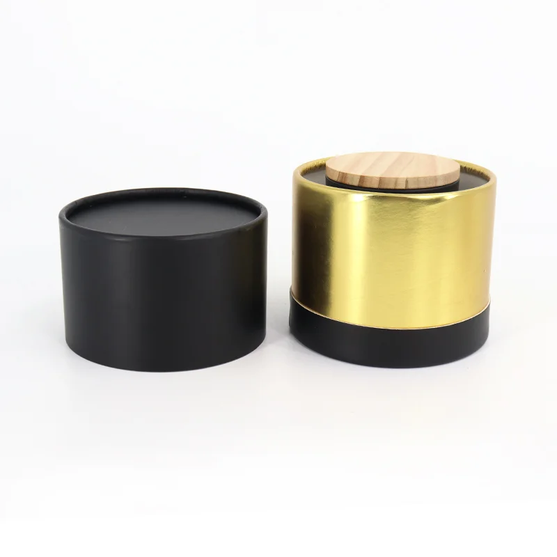 round rigid cardboard candle boxes