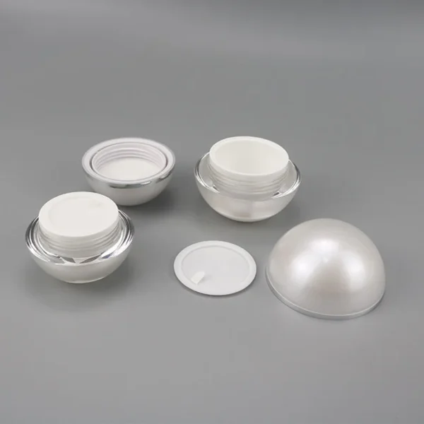 round double wall acrylic cream jars