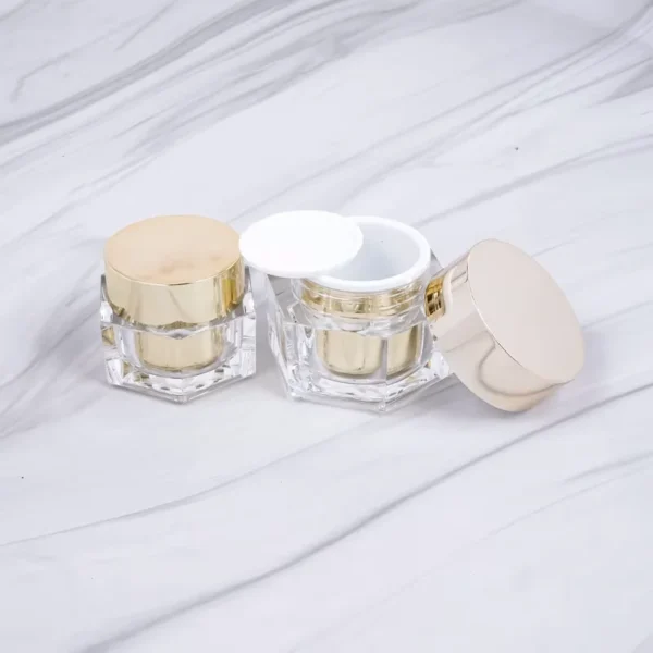small acrylic jars with lids