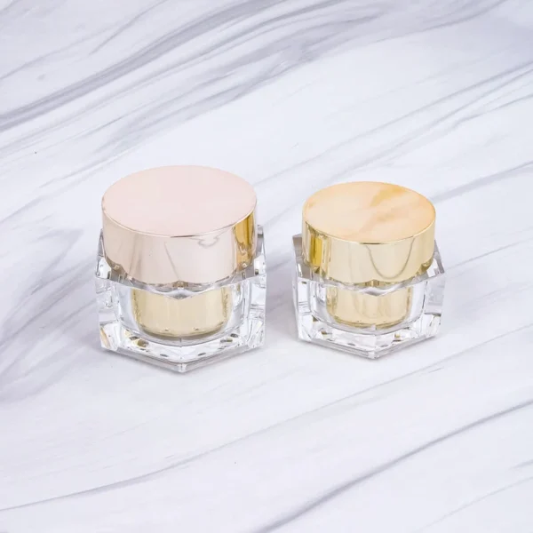small cosmetic jar with lid
