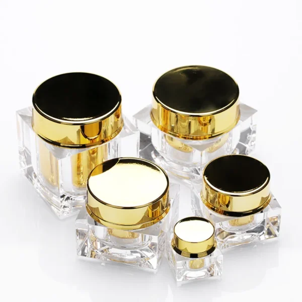 small cosmetic pots double wall jars