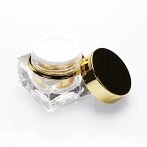 square acrylic jar with lid for cosmetics