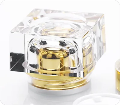 square clear acrylic bottle body