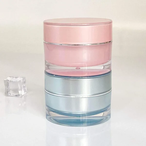 thick base acrylic cosmetic jars