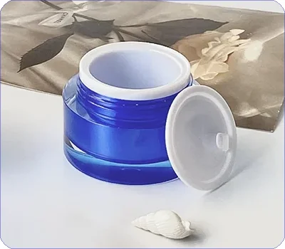 double walled acrylic pp plastic cream jar
