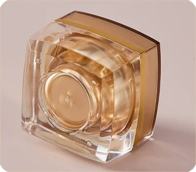 thick double wall acrylic cosmetic jar