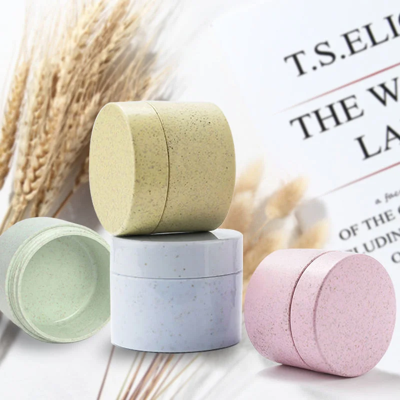 biodegradable wheat straw plastic cosmetic containers