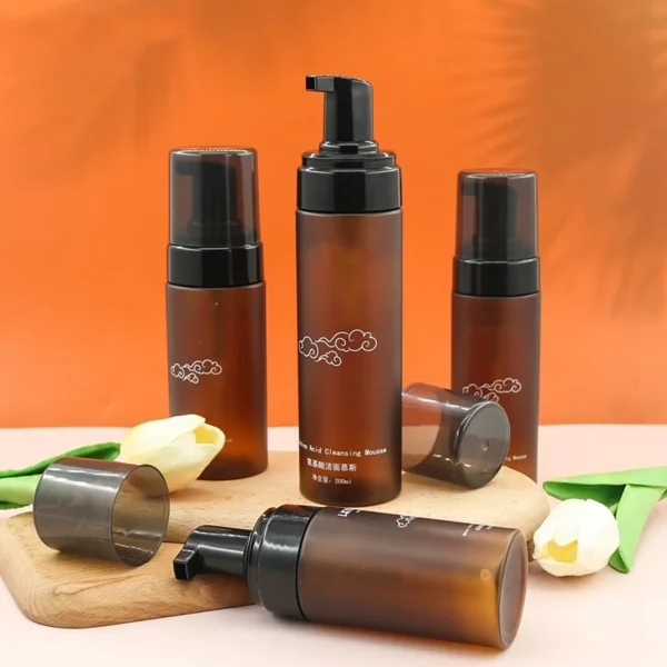 amber foaming soap dispenser