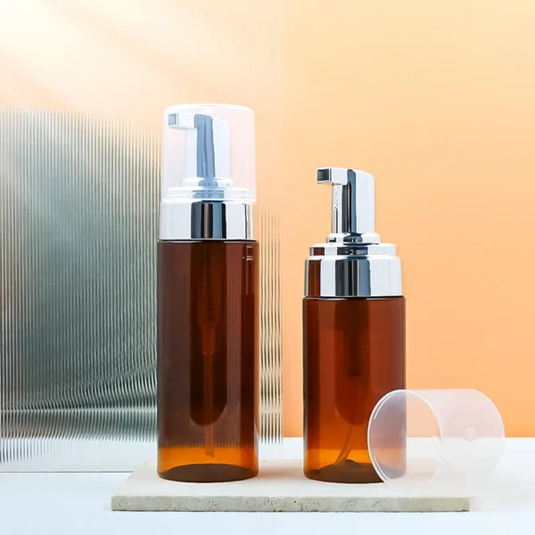 amber hand soap dispenser