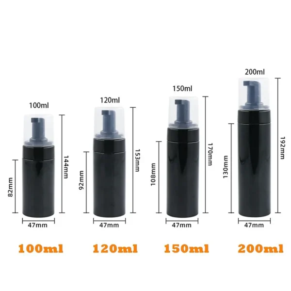 amber PET plastic bottle hand soap