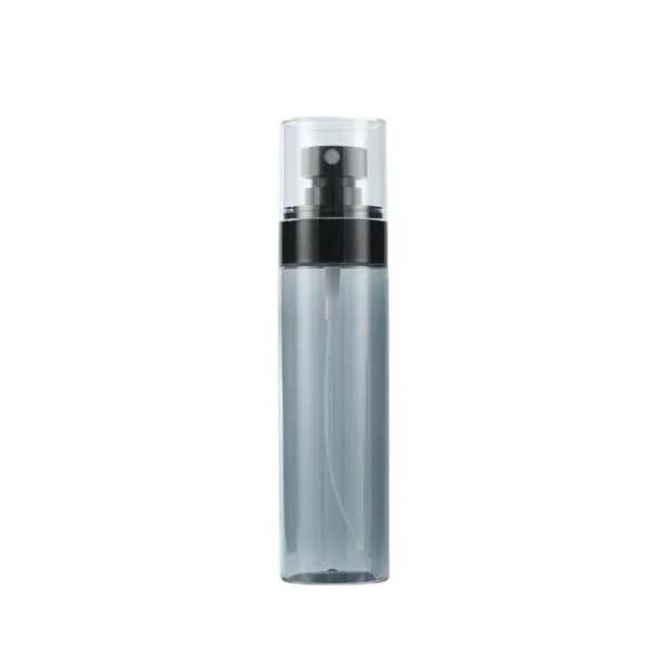 black PET plastic hairspray bottle