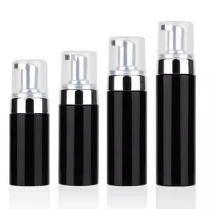 black plastic lash shampoo bottle