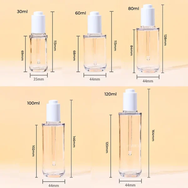Bulk PETG Plastic Pump Dropper Bottle Serum Bottle with Dropper - Image 4