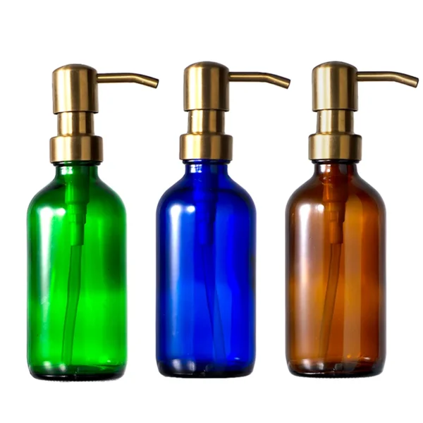 glass foaming hand soap bottle