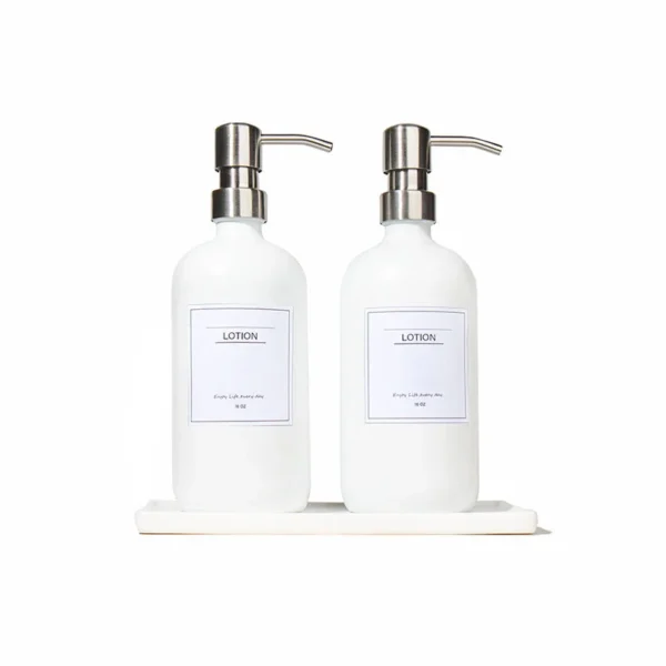 glass refillable soap dispenser