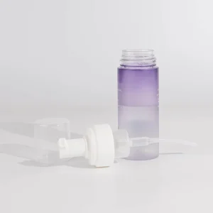 gradient purple foaming hand wash bottle