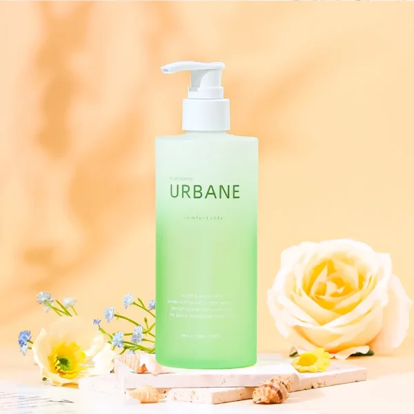 green plastic refillable pump bottles for shampoo