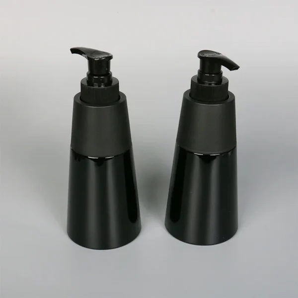 matte black hand lotion pump bottle