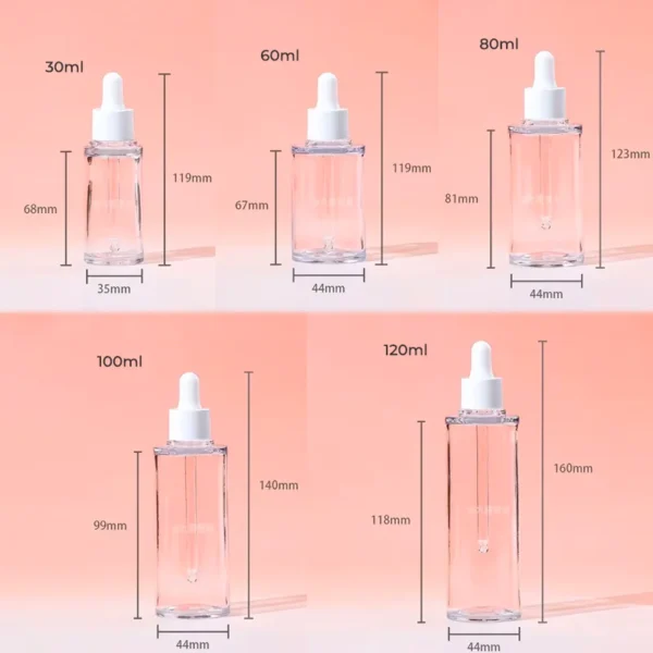 multi-capacities dropper bottles