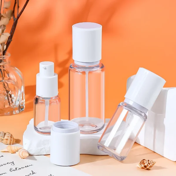 small travel pump bottles for cosmetics