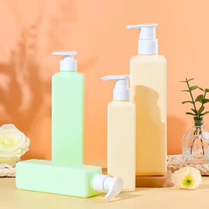 square hand wash pump bottle