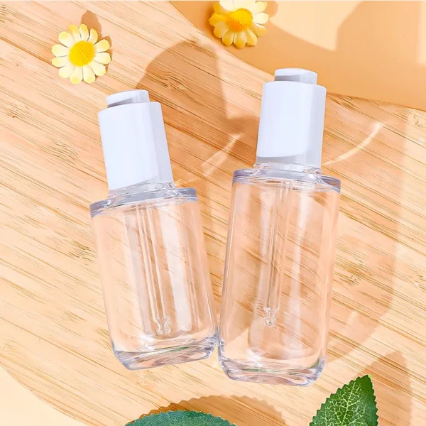 thick PETG plastic pump dropper bottle