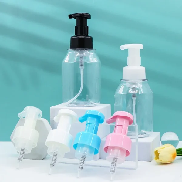 transparent foaming hand soap container