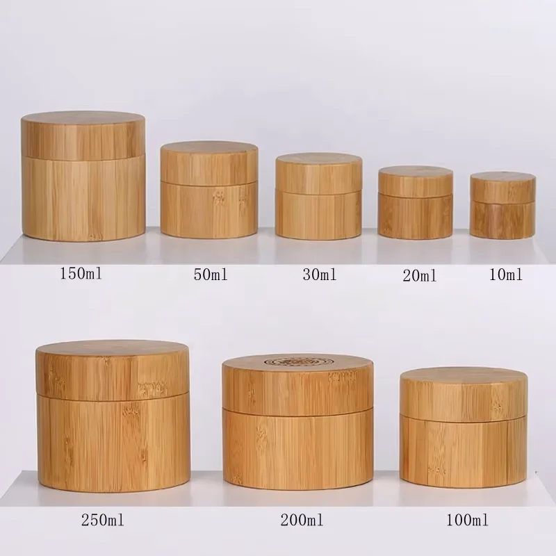 bamboo containers for cosmetics